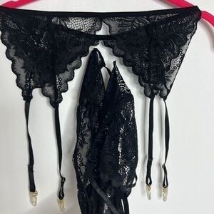 ABABOON LINGERIE 3 PIECE BLACK